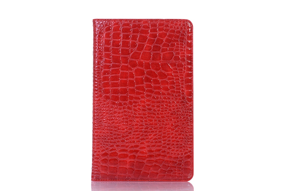 เคส Huawei MediaPad M5 Lite 8 #เคสฝาพับแบบกระเป๋าสตางค์ลายผิวหนังจระเข้ Crocodile Texture