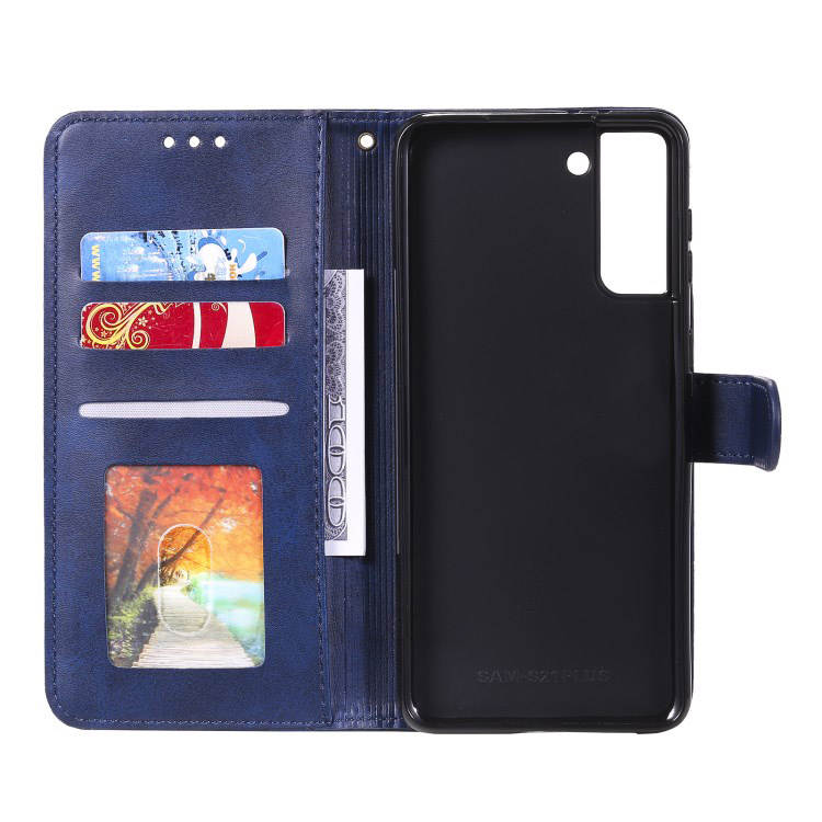 เคส Samsung Galaxy A72 / A72 5G #เคสฝาพับแบบกระเป๋าสตางค์สไตล์เรขาคณิตพร้อมสายคล้อง (สินค้าตัวอย่าง สินค้าจริงตรงตามรุ่น)