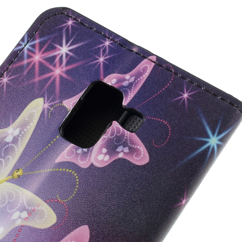 เคส Samsung Galaxy J6 (2018) #เคสฝาพับสไตล์กระเป๋าสตางค์พิมพ์ลายน่ารักๆ Pattern Printing หนัง PU