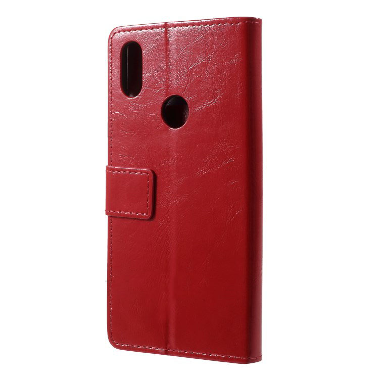 Case Asus Zenfone Max Pro (M1) #เคสฝาพับหนัง PU แบบกระเป๋าสตางค์ ผิวหนังม้า Crazy Horse PU Leather Wallet