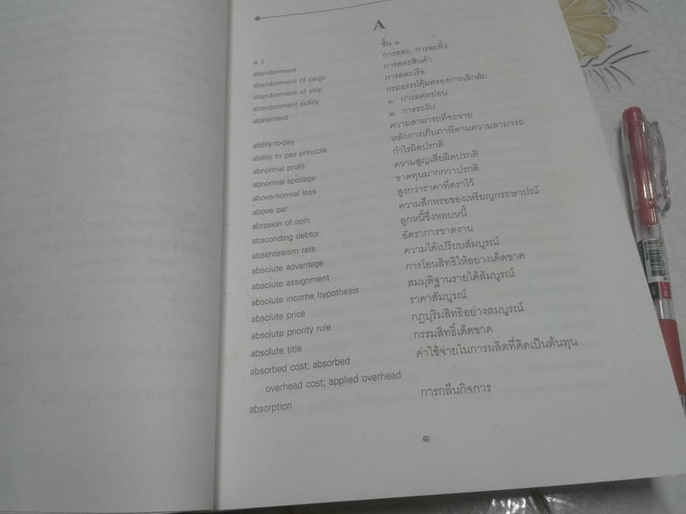 ศัพท์เศรษฐศาสตร์ อังกฤษ-ไทย ไทย-อังกฤษ ฉบับราชบัณฑิตยสถาน