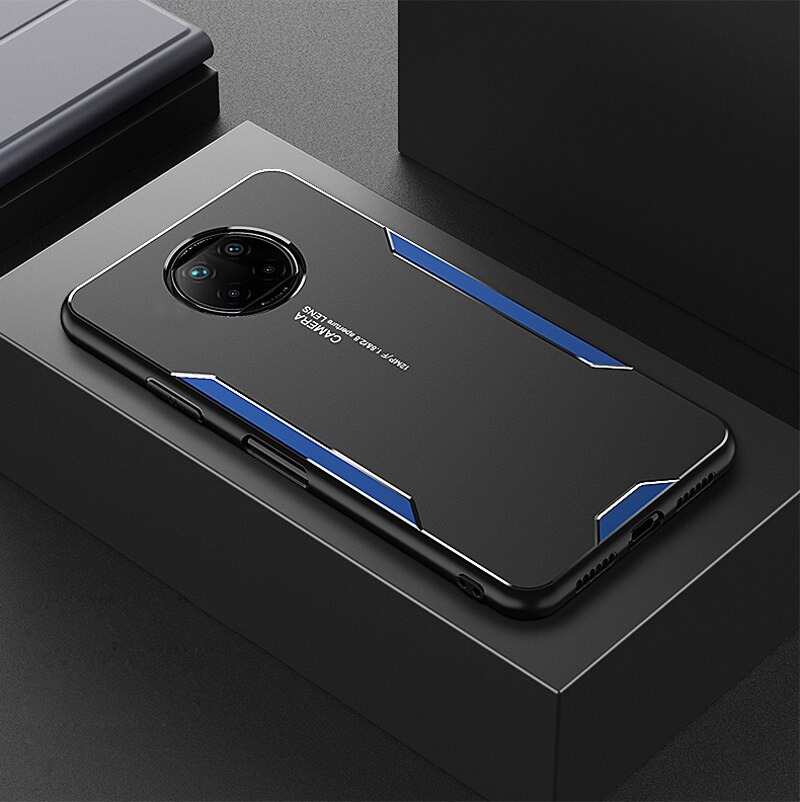 เคส Redmi Note 9T 5G #เคสฝาหลังไฮบริด Metal +TPU Shockproof metal back plate Phone Back Cover