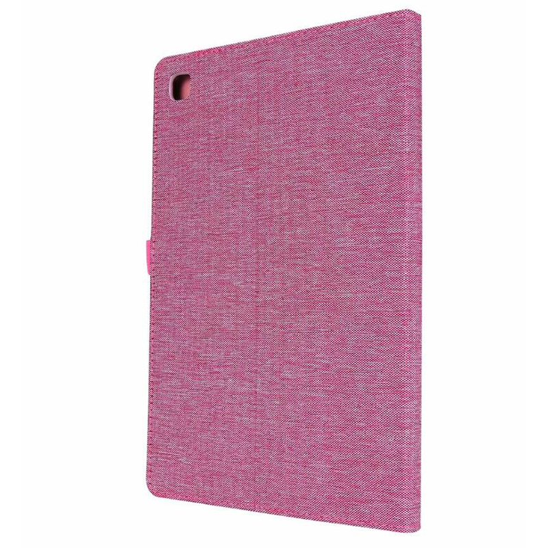 เคส Samsung Galaxy Tab S6 Lite 10.4 SM-P610 P615 P617 #เคสฝาพับหนัง PU ผิวผ้าพับตั้งได้ Cloth Leather Wallet