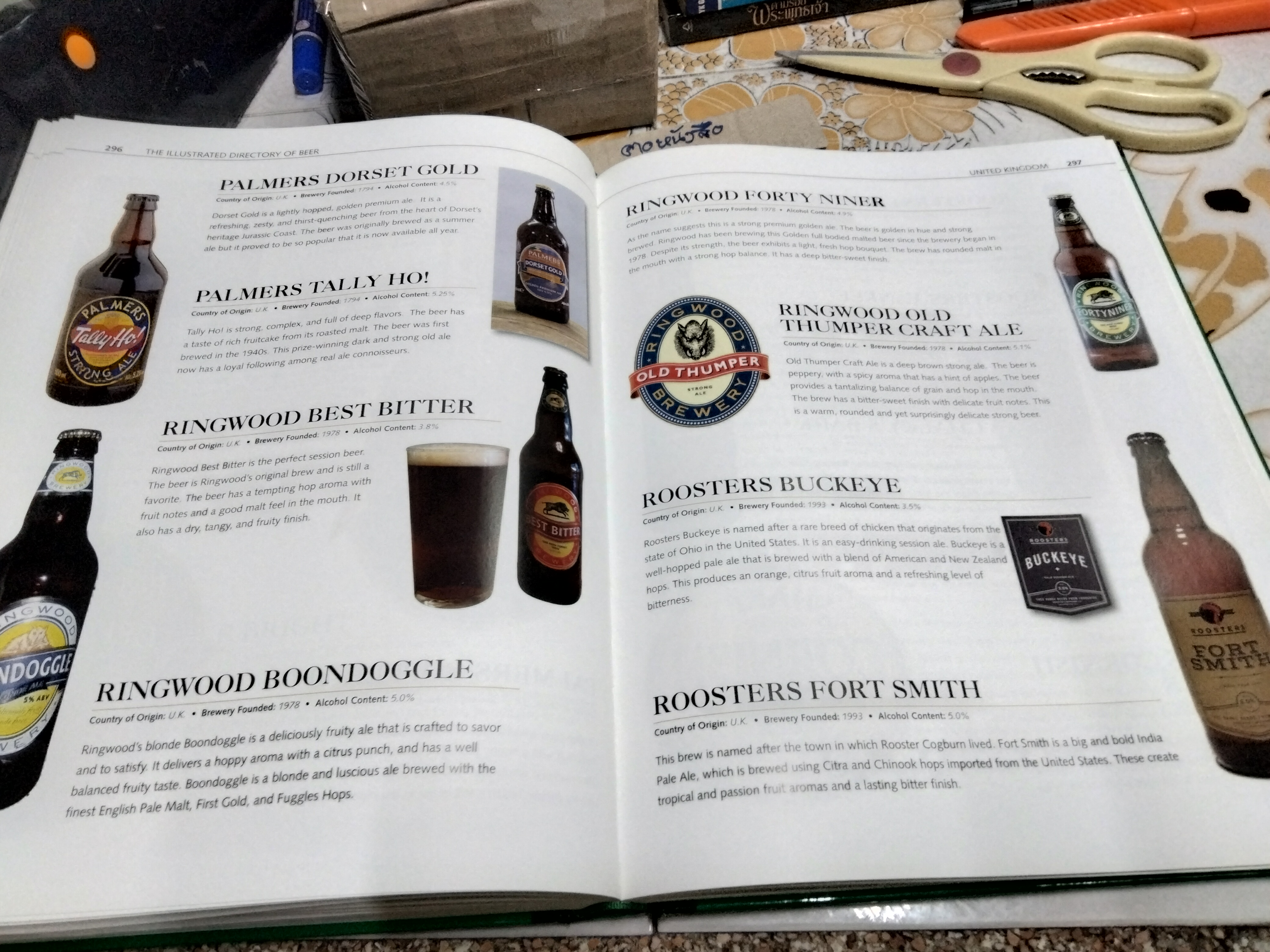 The Illustrated Directory of Beer -.A Beer lover's Guide to over 1, 500 Brews from Iconic Breweries to Artisan Beermakers **สินค้าหมด**