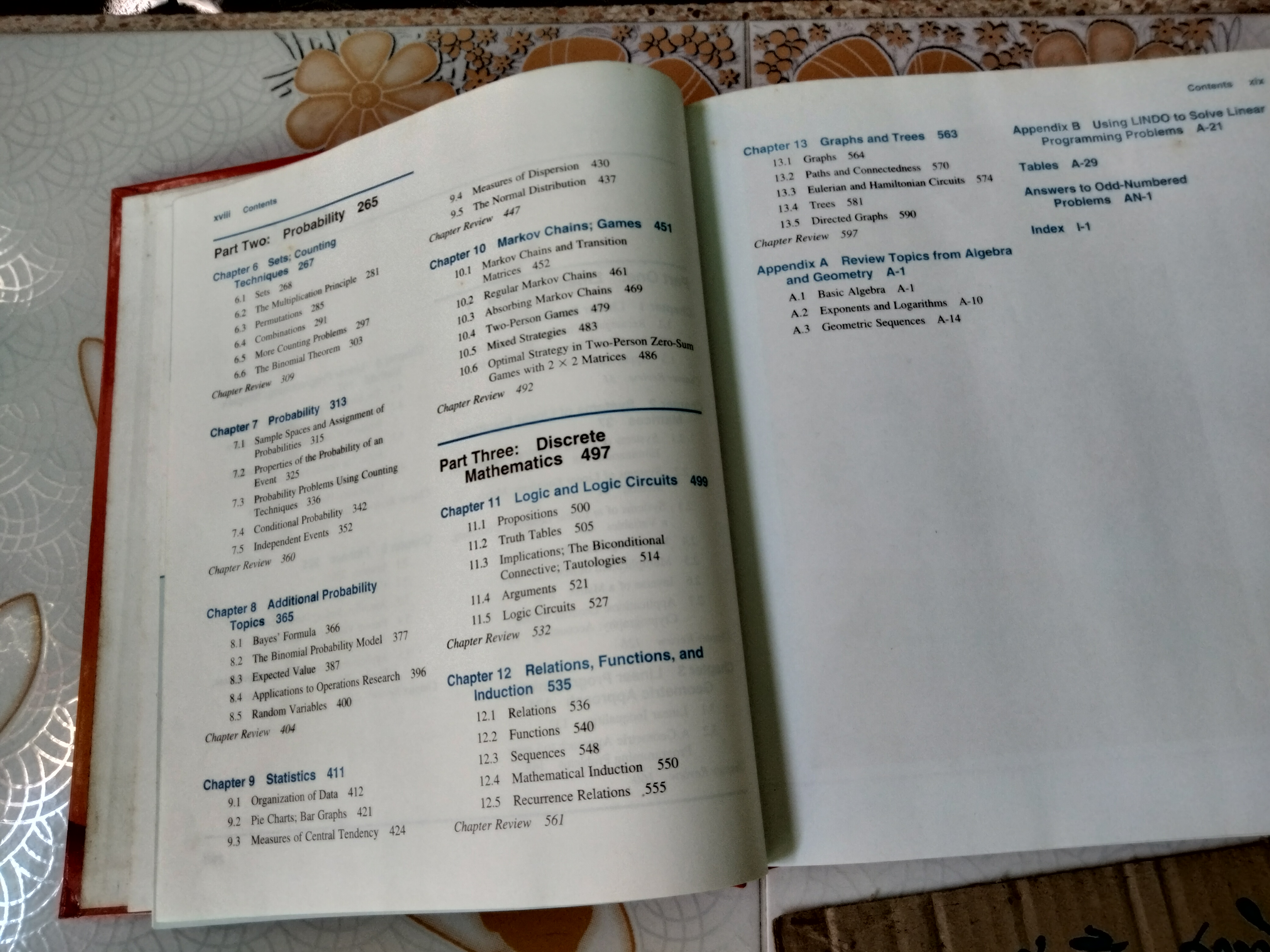Finite Mathematics An Applied Approach, MIZRAHI & SULLIVAN 7 th Edition