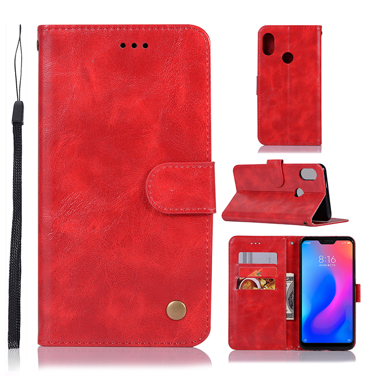 เคส Xiaomi Redmi Note 6 Pro #เคสฝาพับเกรดพรีเมี่ยมแบบกระเป๋าสตางค์ หนัง PU Vintage