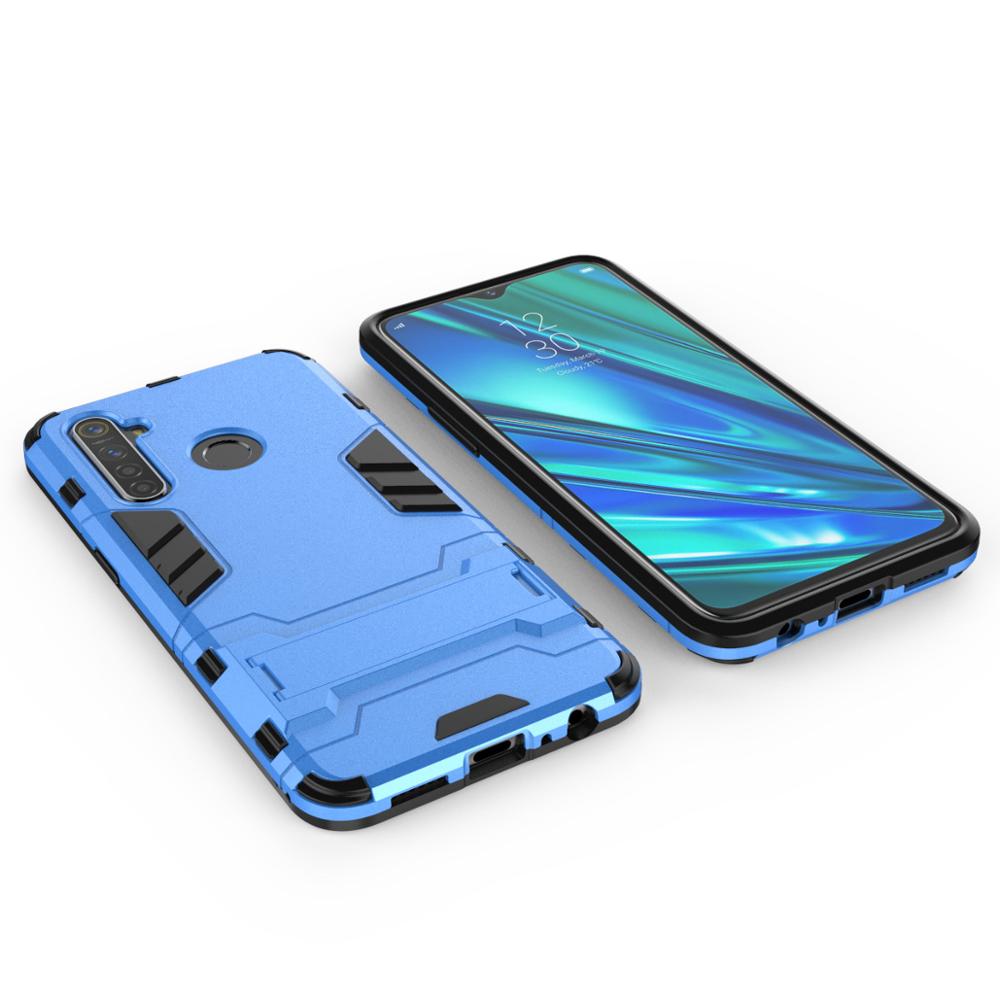 Case Realme 5 Pro #เคสฝาหลังพลาสติก ไฮบริด TPU + Kickstand