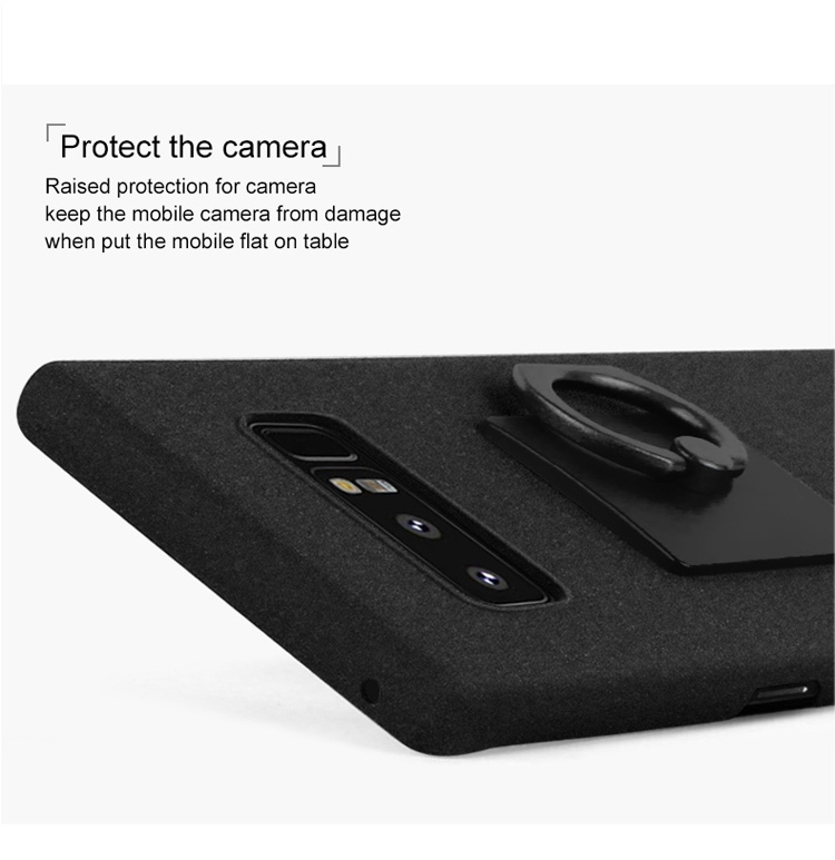 Case Samsung Galaxy Note 8 #เคสฝาหลัง IMAK Kickstand Matte Hard Case มีแหวนสวมนิ้วคุณภาพดีราคาถูก