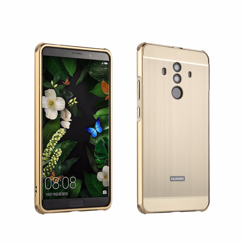 เคส Huawei Mate 10 Pro #เคสขอบอะลูมิเนียมผสมฝาหลัง Slide-on สวยงามทันสมัย