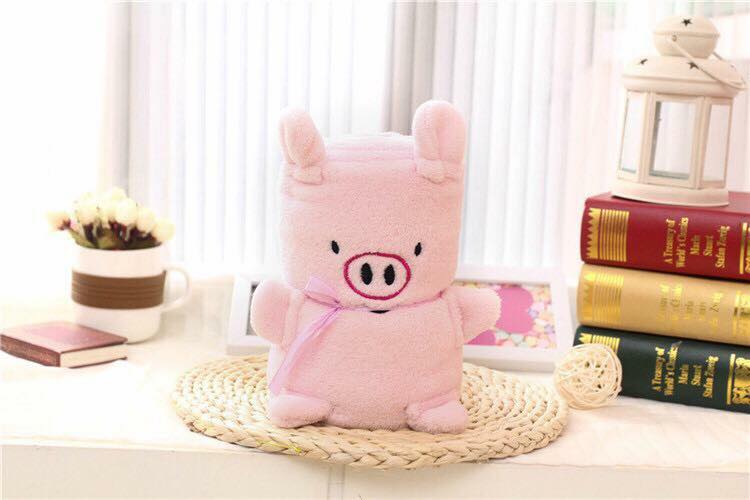 ผ้าห่มขนแกะ รูปสัตว์น่ารัก สำหรับเด็ก