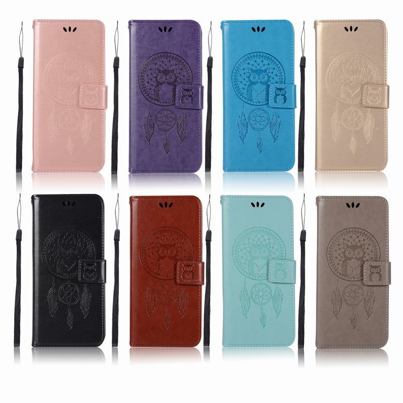 Case Xiaomi Redmi S2 #เคสฝาพับแบบกระเป๋าสตางค์ฝาพับหนัง PU ลายนกฮูก Dream Catcher Owl