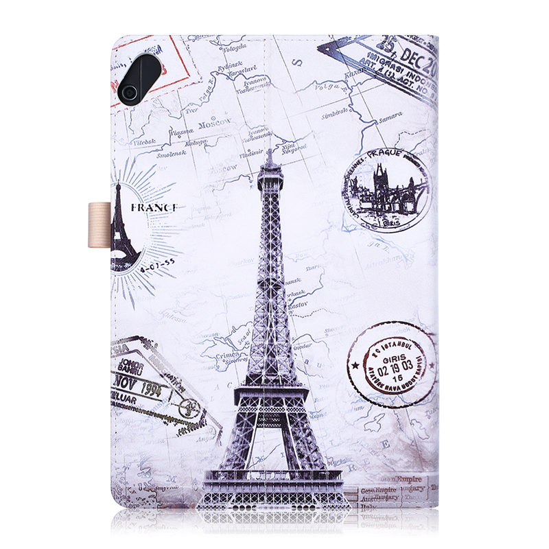 เคส Huawei MediaPad T5 10 #เคสฝาพับรูปแบบการพิมพ์ Pattern Printing PU Leather Smart Cover