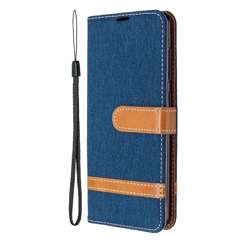 เคส Samsung Galaxy A51 #เคสฝาพับหนัง PU พร้อมสายคล้องมือ สีสันสดใส