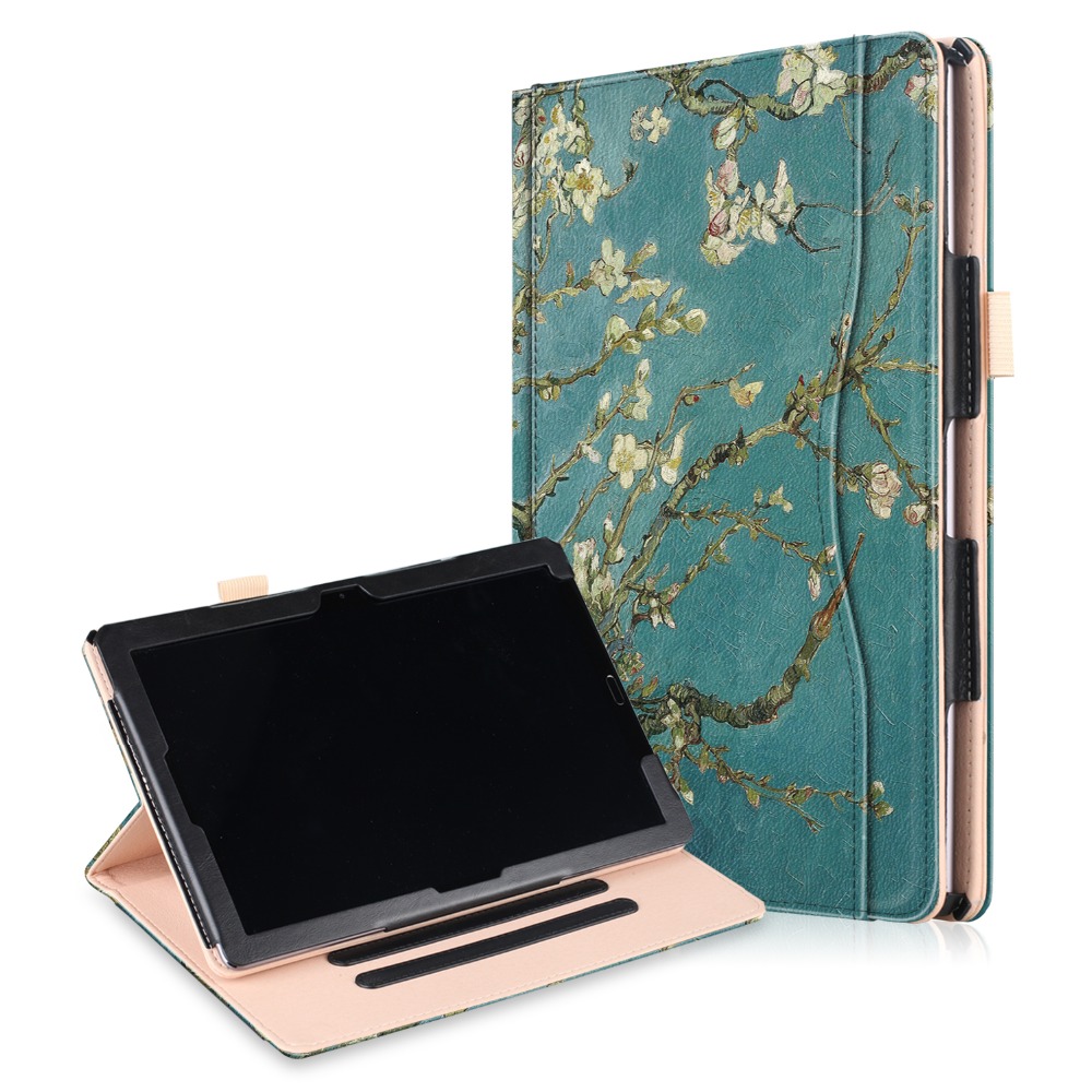 Case Huawei MediaPad M5 Pro 10.8 นิ้ว #เคสฝาพับหนัง PU พิมพ์ลายมีแถบยืดหยุ่นสวมนิ้ว Pattern Printing Pocket Front PU Leather with Elastic Band