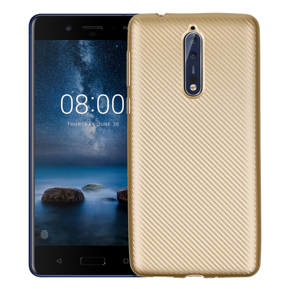 เคส Nokia 8 #เคสฝาหลัง TPU นิ่มแบบคาร์บอนไฟเบอร์ Soft Skin Case สินค้าดีราคาเบาๆสบายกระเป๋า