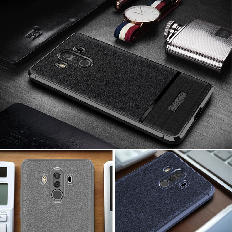 เคส Huawei Mate 10 Pro #เคสฝาหลัง TPU ผิวลิ้นจี่กันลื่นเคสคุณภาพดีราคาเบาๆสบายกระเป๋า