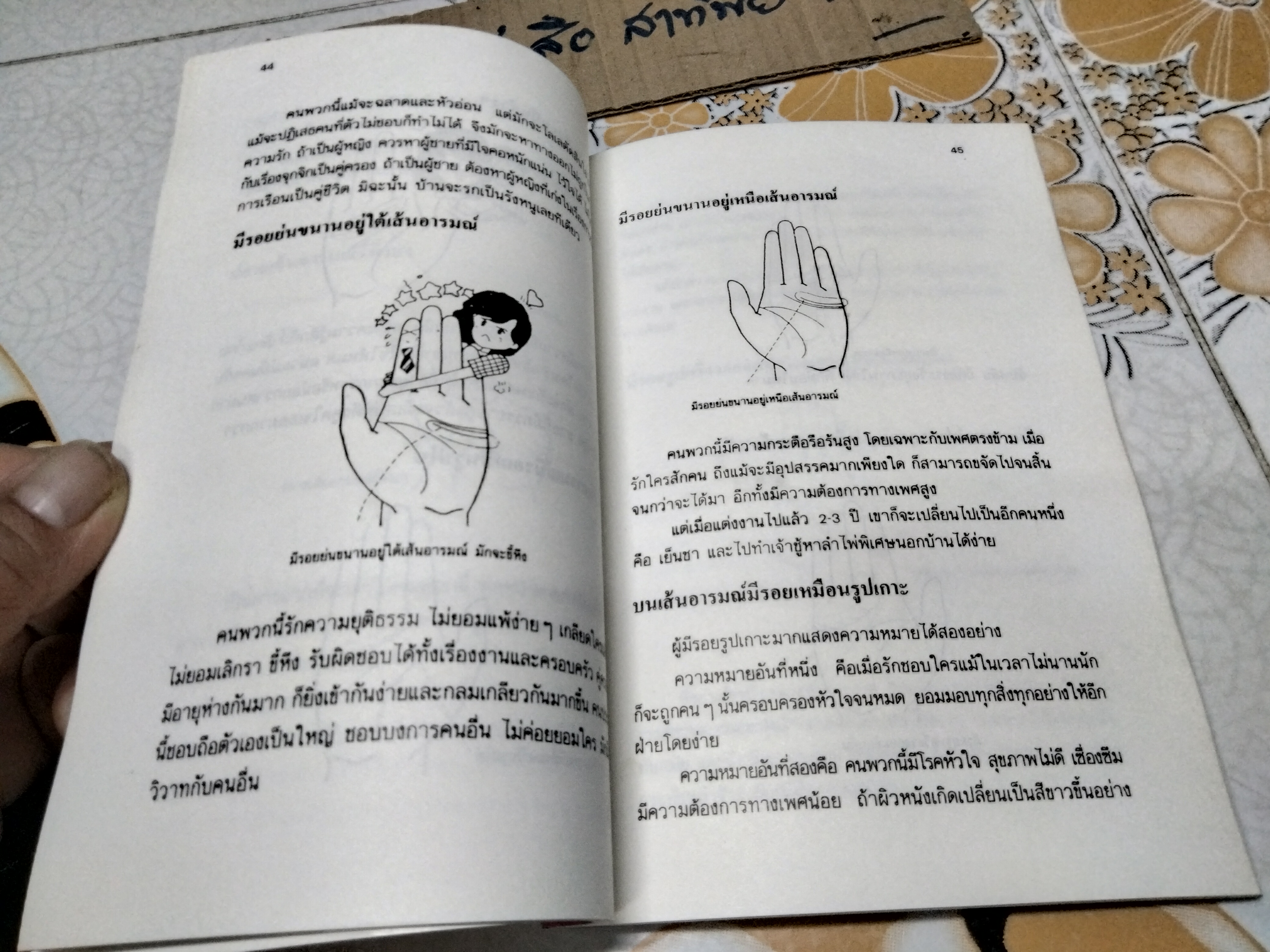 ดูลายมือด้วยตนเอง โหราศาสตร์ของคนญี่ปุ่น โดย คามิ ฮารุ ทาเคโกะ แปลโดย เซน เซอิชิ