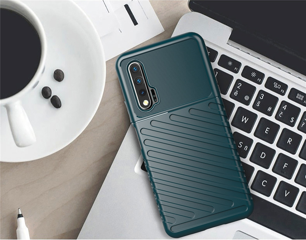 Case Huawei nova 6 #เคสฝาหลัง TPU อ่อน Thunder Series Twill Texture Soft TPU