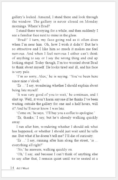 หนังสืออ่านนอกเวลาภาษาอังกฤษเรื่อง: All I Want+MP3 (ระดับ 5) All I Want+MP3 (Level 5) 我的愿望清单（第5级)+MP3