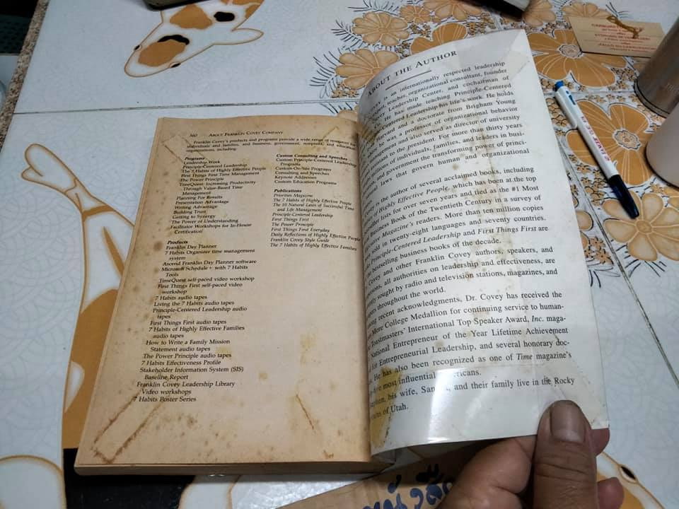 THE 7 HABITS OF HIGHLY EFFECTIVE PEOPLE BY STEPHEN R. COVEY ฉบับภาษาอังกฤษ