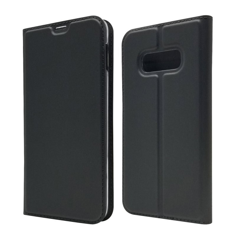 Case Samsung Galaxy S10+ #เคสฝาพับหนัง PU Magnetic Adsorption Stand Leather Card Holder