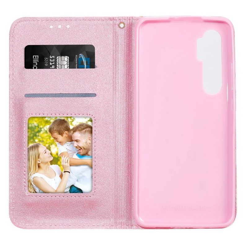 Case Xiaomi Mi Note 10 Lite #เคสฝาพับหนัง PU ลายดอกไม้ Beauty Case Flip Stand Card Leather Cover for Girl Women
