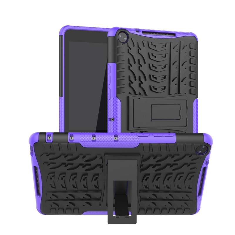 Case Huawei Mediapad M5 Lite 8 #เคสฝาหลังไฮบริด Cool Tyre PC+TPU Combo Cover with Kickstand