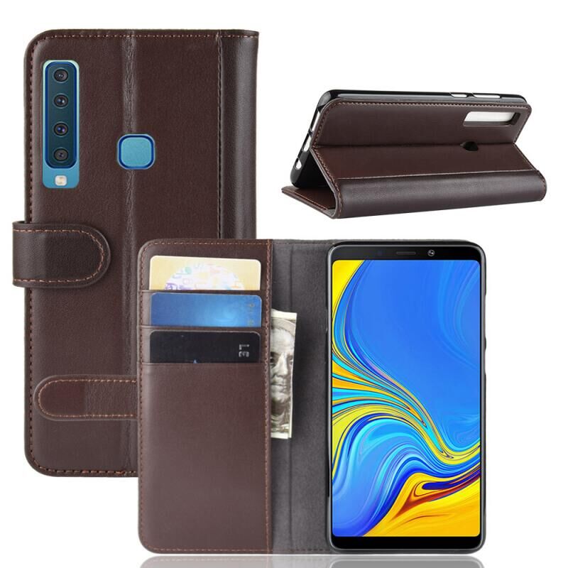 Case Samsung Galaxy A9 (2018) #เคสฝาพับสไตล์กระเป๋าสตางค์รูปแบบหนังแยกมีช่องเสียบบัตรคุณภาพดีราคาเบาๆสบายกระเป๋า