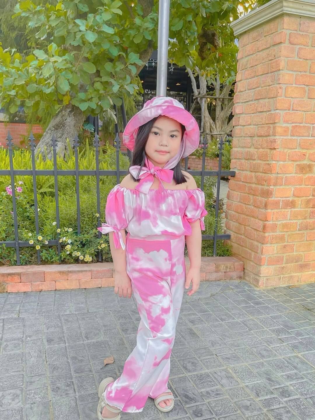 Set เสื้อกับกางเกงขายาว โทนท้องฟ้า