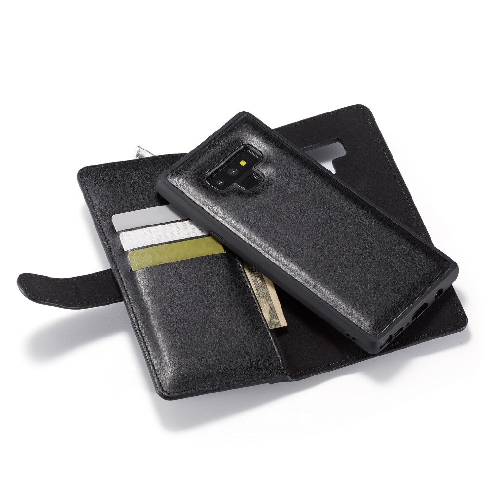 Case Samsung Galaxy Note 9 #เคสหนังฝาพับสไตล์กระเป๋าสตางค์มีช่องซิบ PU Wallet Split Leather 2 in 1 Card Slot + Money slot + Magnetic Separable Shell