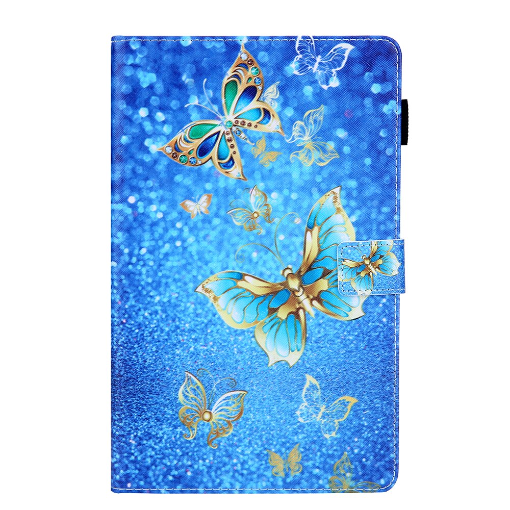 Case Samsung Galaxy Tab S5e SM-T720 #เคสฝาพับหนัง PU พิมพ์ลาย Pattern Printing PU Leather Flip