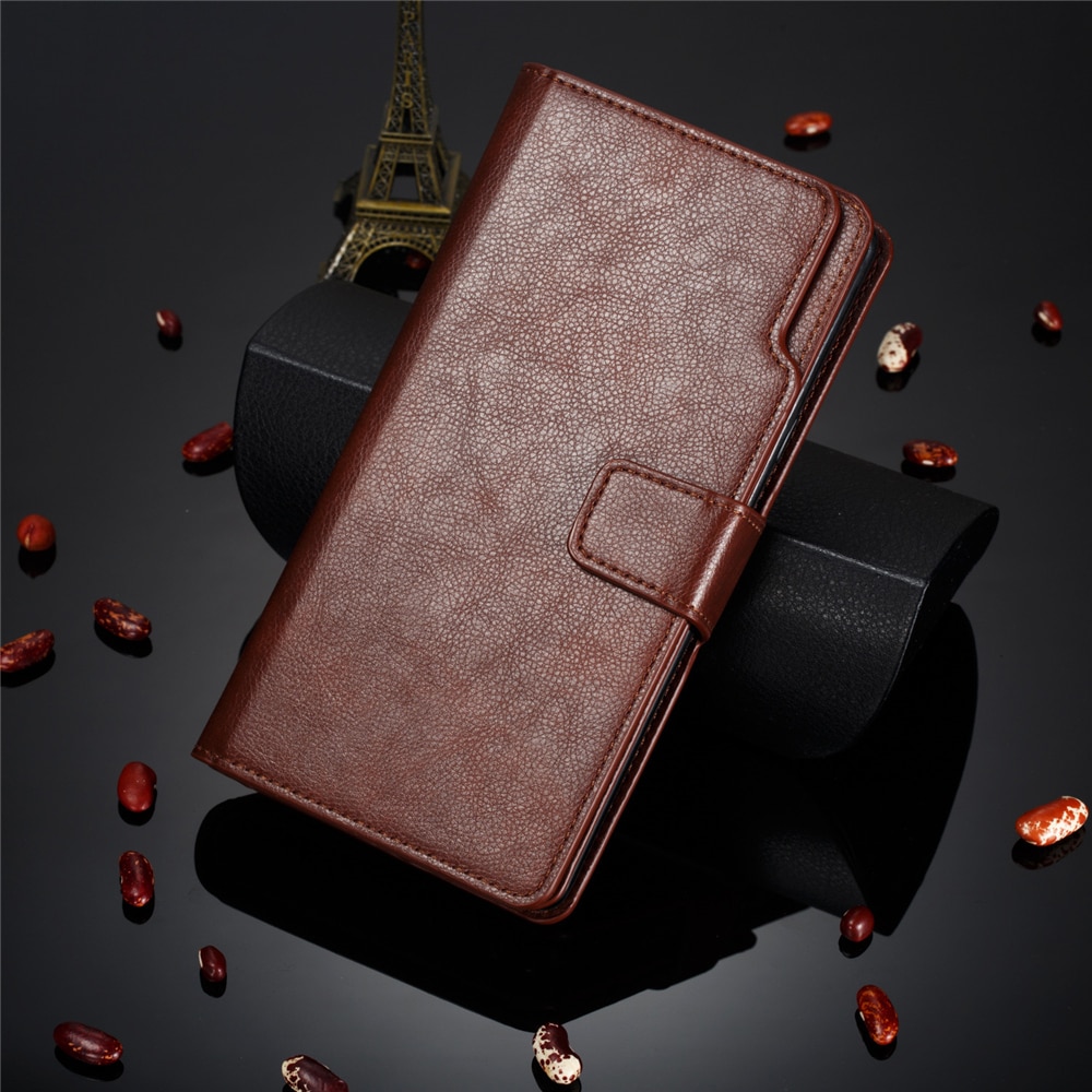 Case Samsung Galaxy Note 10+ #เคสฝาพับหนัง PU แบบกระเป๋าสตางค์มีที่เก็บบัตรหลายช่อง Retro Wallet Leather Cover Multi Cards Stand