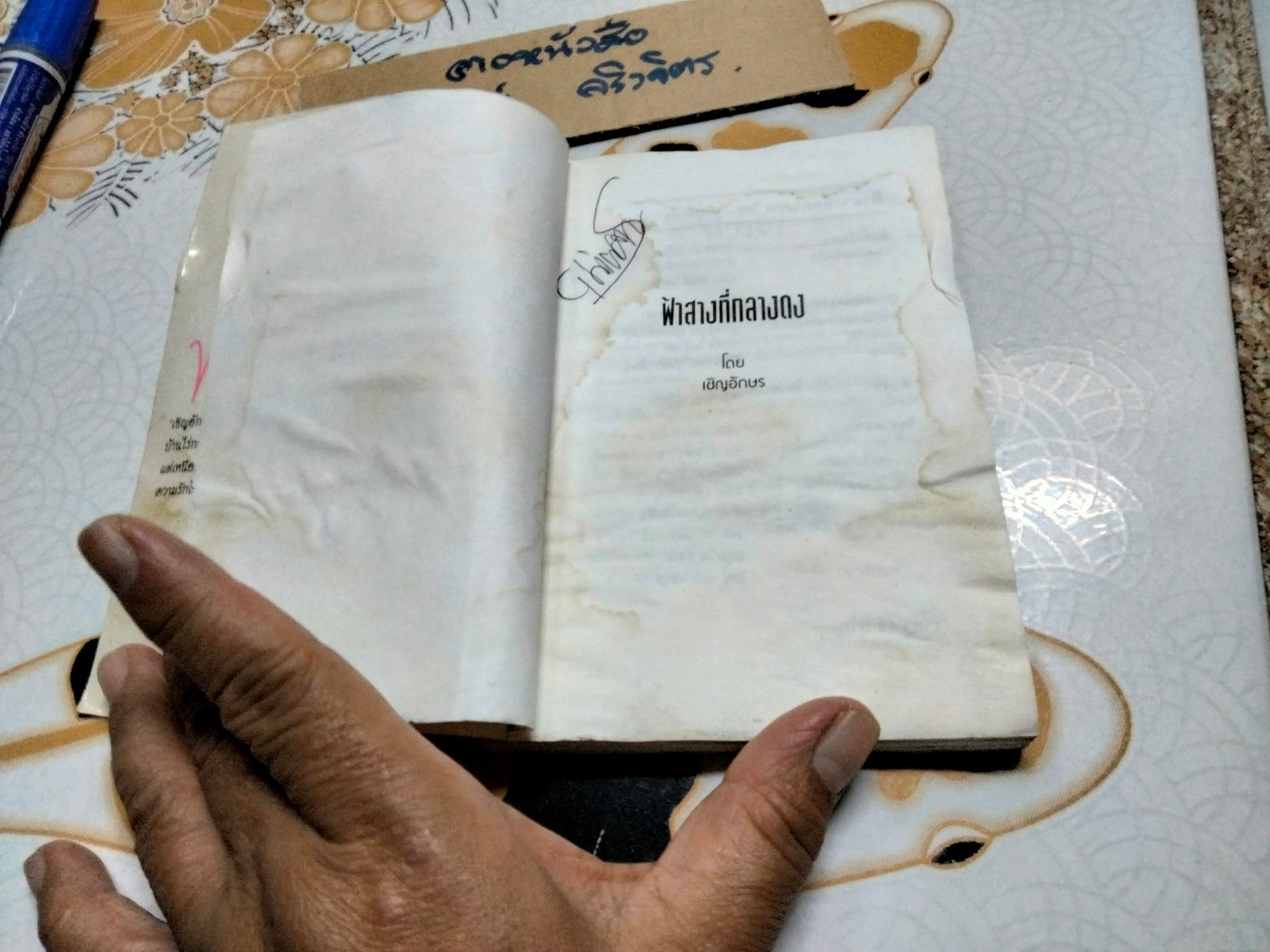 ฟ้าสางที่กลางดง - เชิญอักษร (หนังสือโดนน้ำ) **สินค้าหมด**