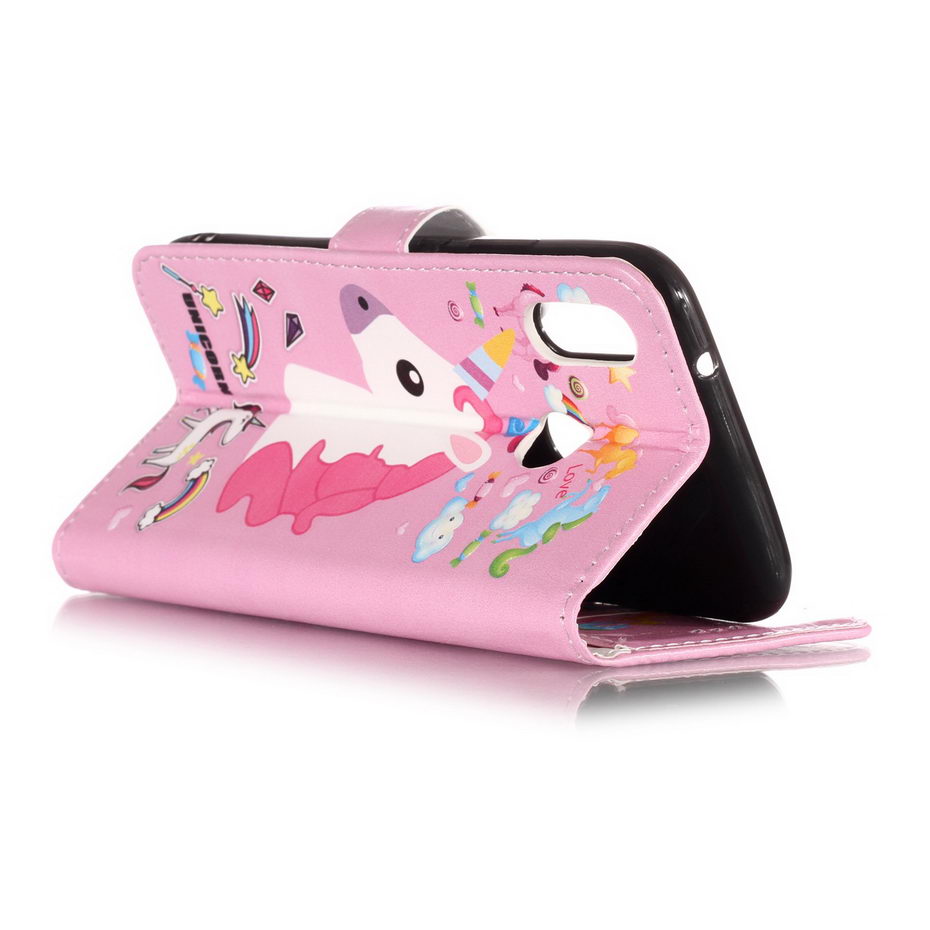 Case Huawei P20 Lite/Nova 3e #เคสฝาพับสไตล์กระเป๋าสตางค์พิมพ์ลายสวยๆ Pattern Printing Wallet Leather