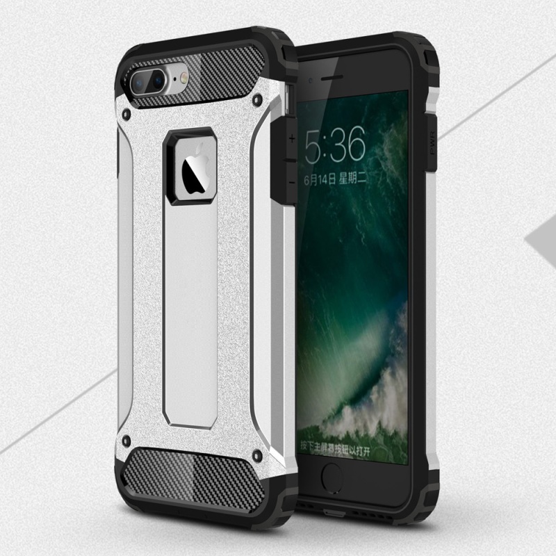 Case iphone 7 plus / 8 plus #เคสฝาหลังกันกระแทก+ป้องกันฝุ่น Armor Case Plastic + TPU