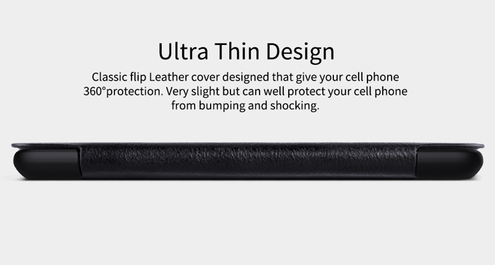 Case Huawei P10 plus เคสฝาพับ NILLKIN มีช่องวิว Qin Series View Window Awakening Smart Leather