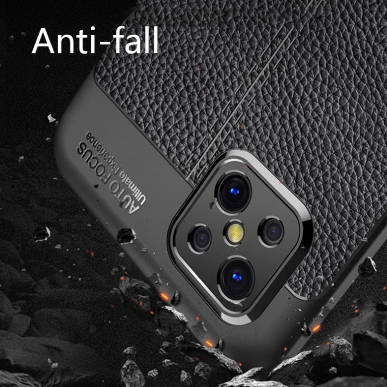 Case OPPO Reno 4Z 5G #เคสฝาหลัง TPU ผิวลิ้นจี่ช่วยป้องกันลายนิ้วมือและกันลื่นได้ดี