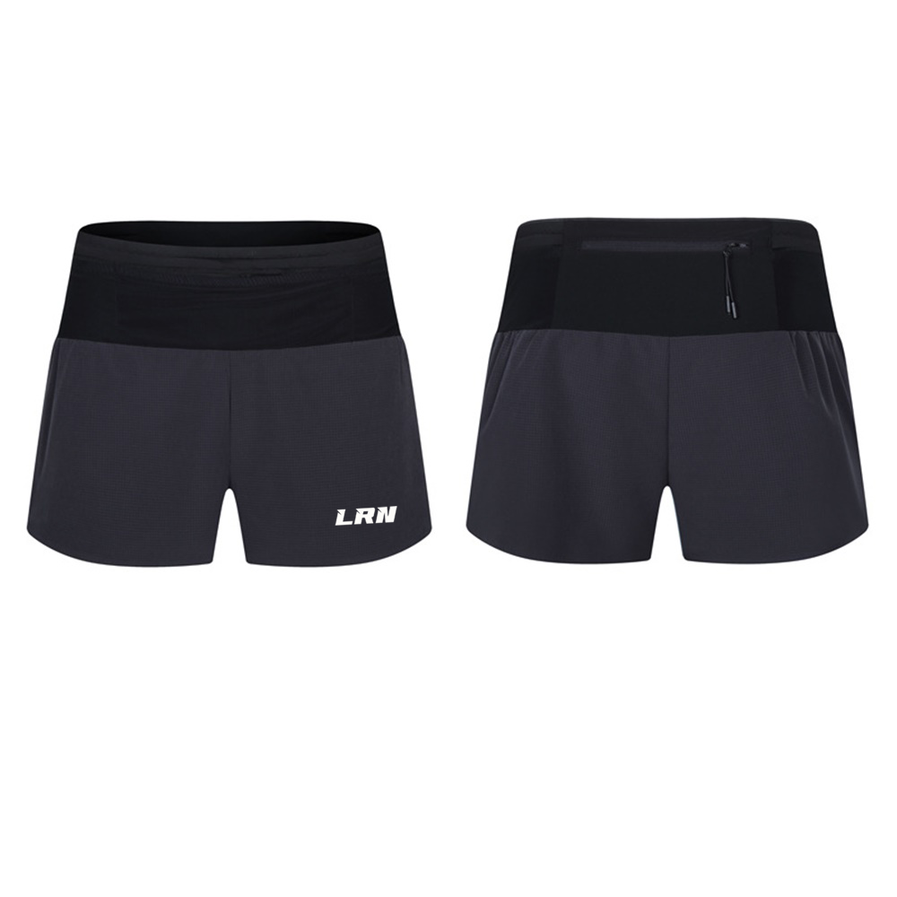 กางเกงวิ่งเทรล 2" (ไม่มีซับใน) ใส่ได้ทั้งชาย - หญิง มีกระเป๋าใส่ของที่รอบเอวในตัว (F34)