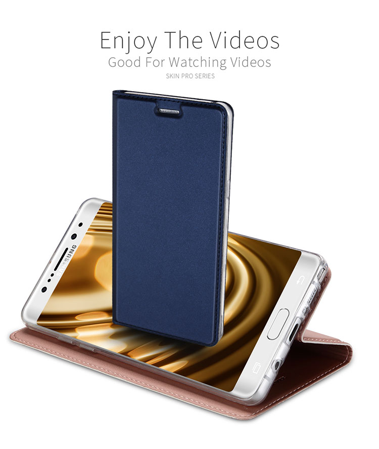 Case Samsung Galaxy Note FE #เคสฝาพับ DUX DUCIS Skin Pro Series คุณภาพดี
