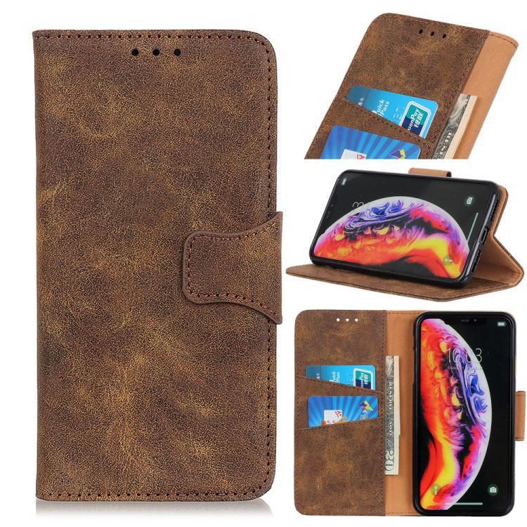 Case Samsung Galaxy A80 #เคสฝาพับแบบกระเป๋าสตางค์สไตล์วินเทจ Vintage Style Wallet Leather