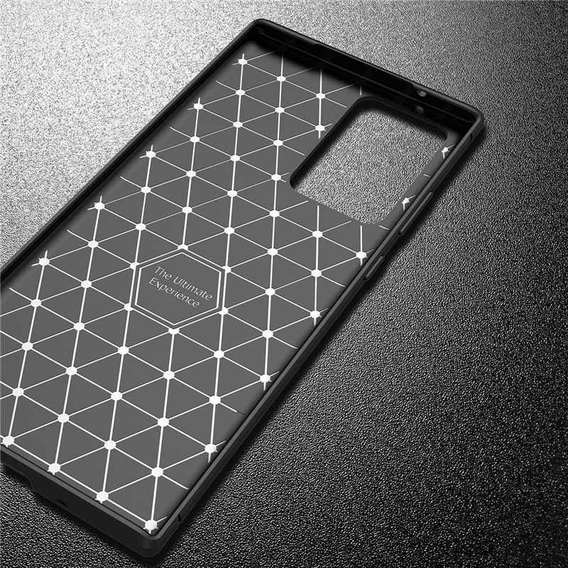 Case Samsung Galaxy Note 20 #เคสฝาหลังนิ่ม Carbon Fiber Anti-drop TPU Protection