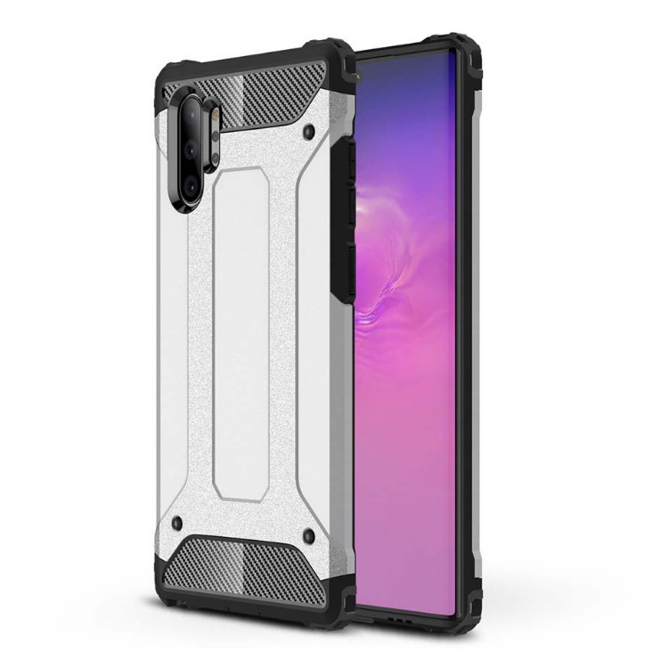 Case Samsung Galaxy Note 10+ #เคสฝาหลังเกราะป้องกัน ไฮบริด พลาสติก+TPU Heavy Duty Rugged Hybrid