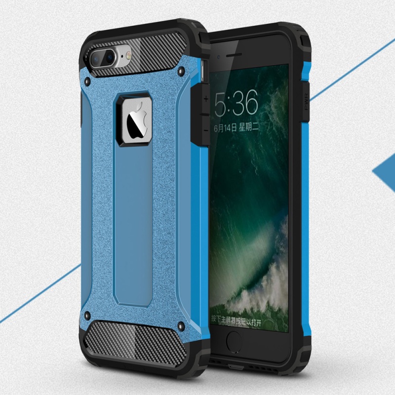 Case iphone 7 plus / 8 plus #เคสฝาหลังกันกระแทก+ป้องกันฝุ่น Armor Case Plastic + TPU