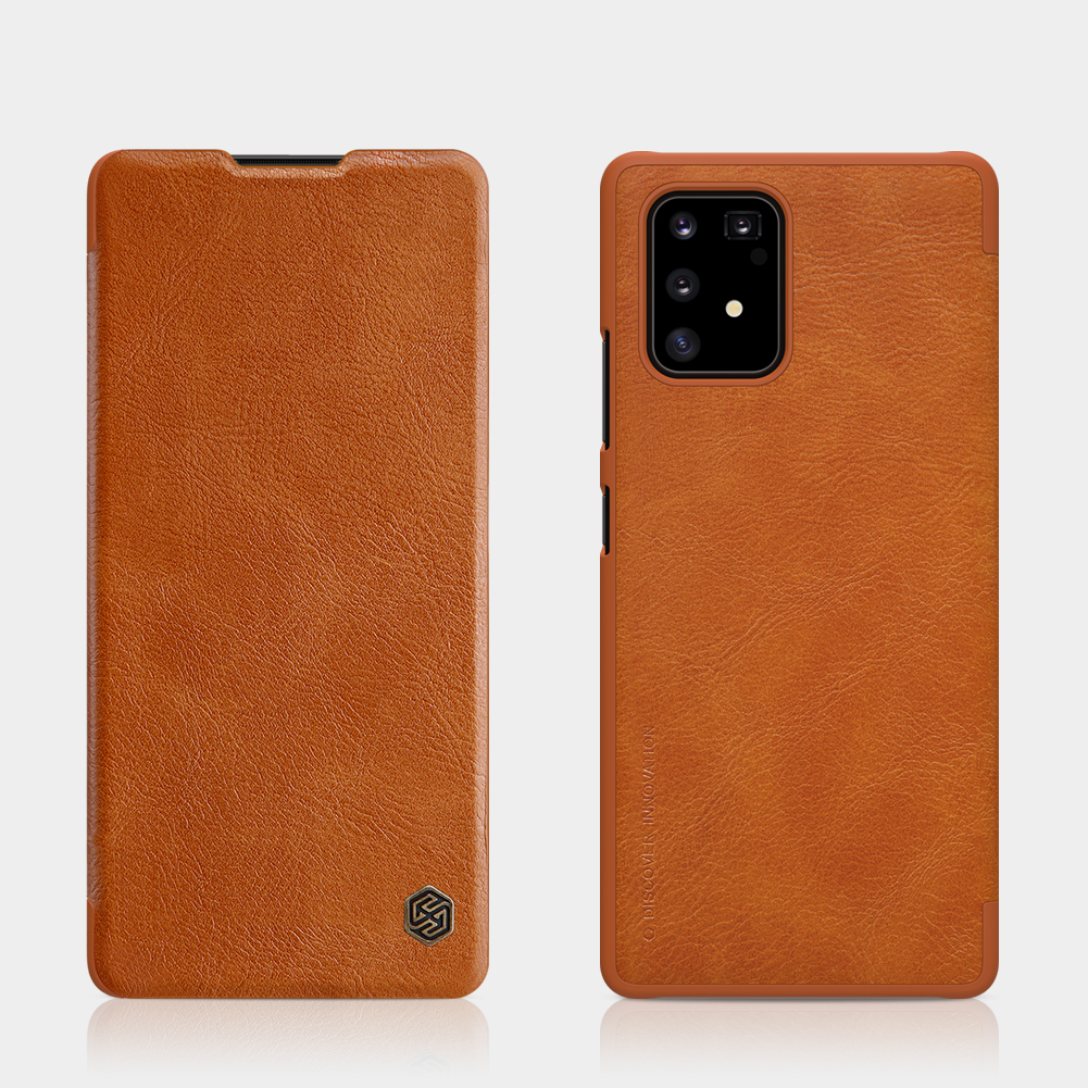 เคส Samsung Galaxy Note 10 Lite #เคสแบบฝาพับ NILLKIN แท้รุ่น Qin Series Card Slot คุณภาพดี