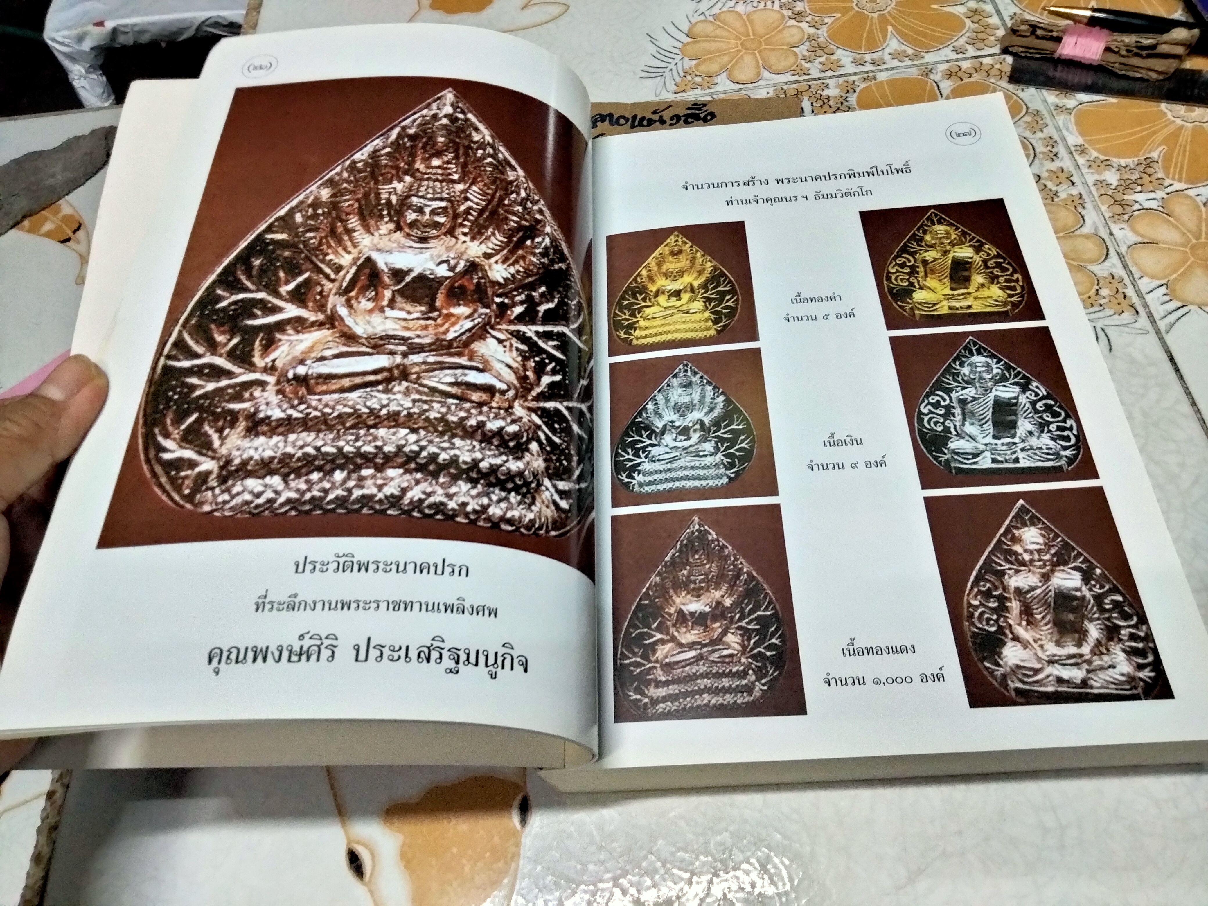 หนังสืออนุสรณ์งานพระราชทานเพลิงศพ นายพงษ์ศิริ ประเสริฐมนูกิจ (เป็นกรณีพิเศษ) เมื่อวันที่ 1 กรกฎาคม 2561