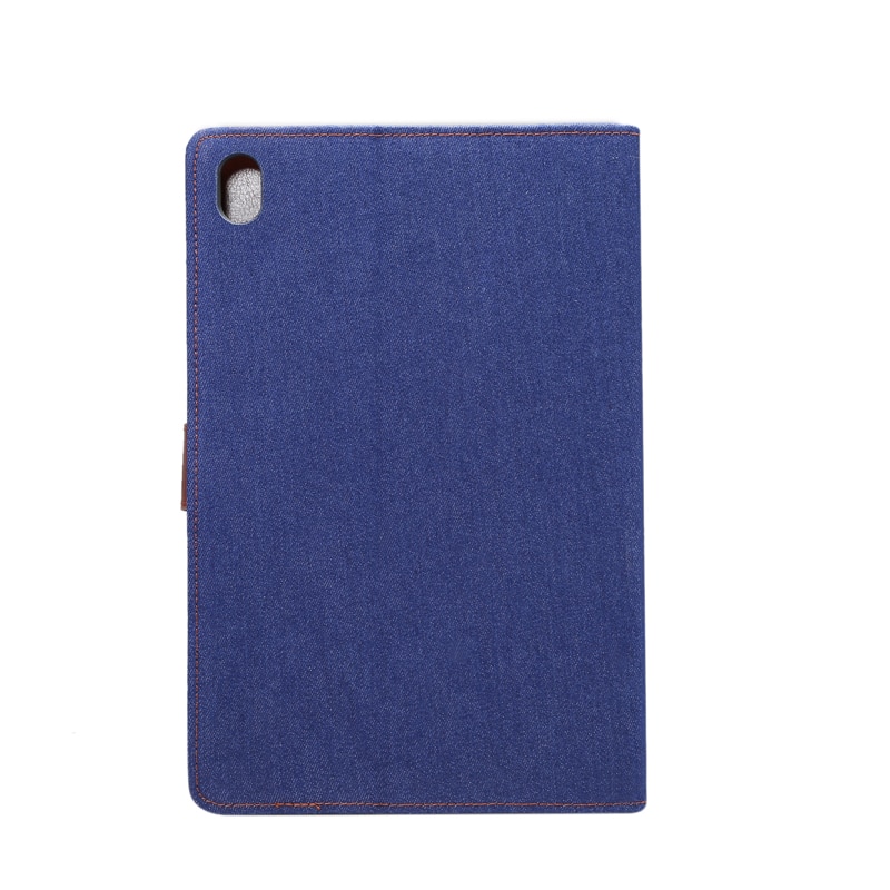 Case Huawei MediaPad M6 (10.8 inch) #เคสฝาพับหนัง PU ผิวยีนส์พับตั้งได้ Jeans Cloth Leather Wallet