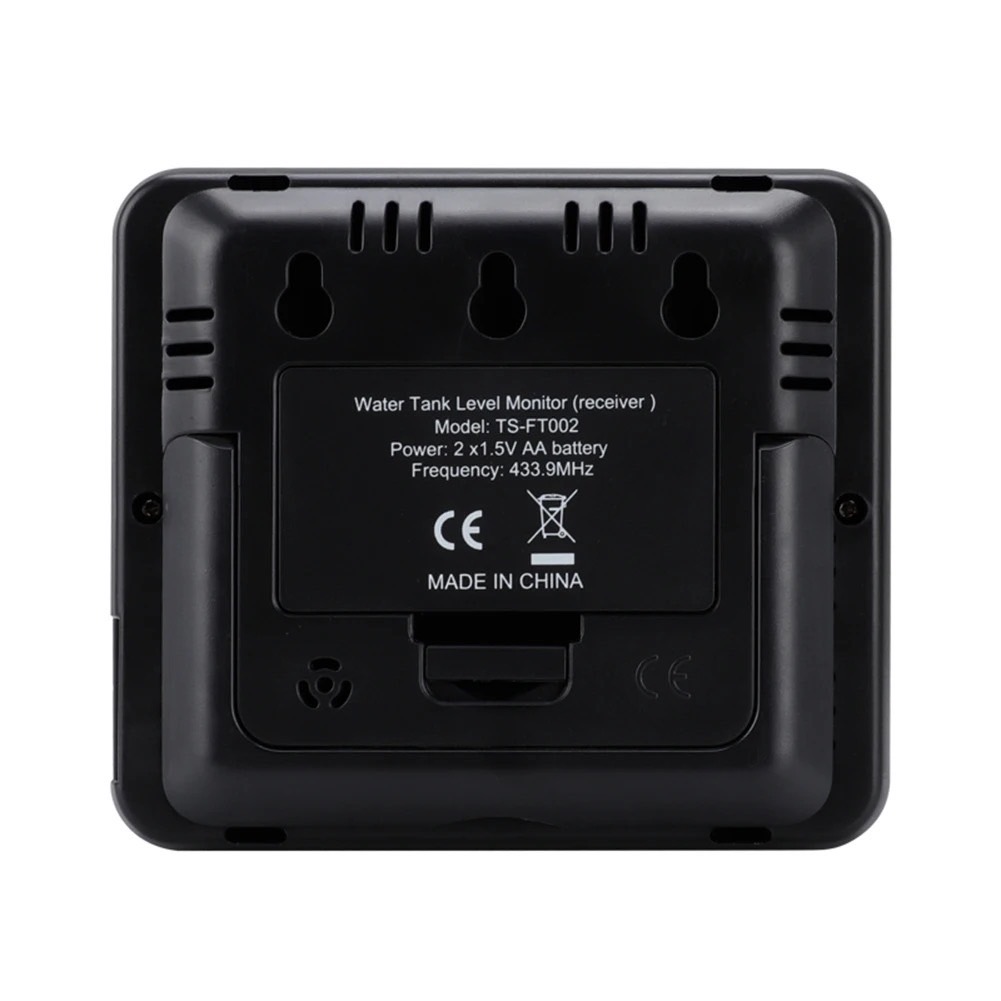 เซนเซอร์วัดความลึกและอุณหภูมิ Wireless Water Tank Liquid Depth Meter Ultrasonic Temperature sensor display, 3.3 inch