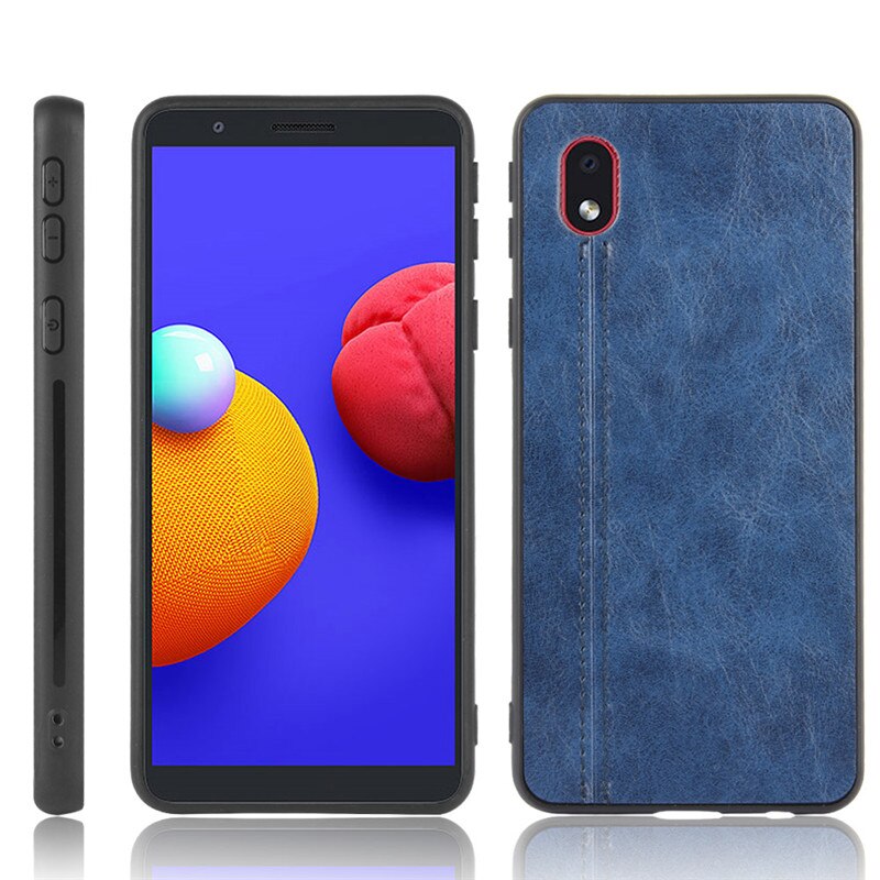 Case Samsung Galaxy A01 Core #เคสฝาหลังเคลือบหนัง PU
