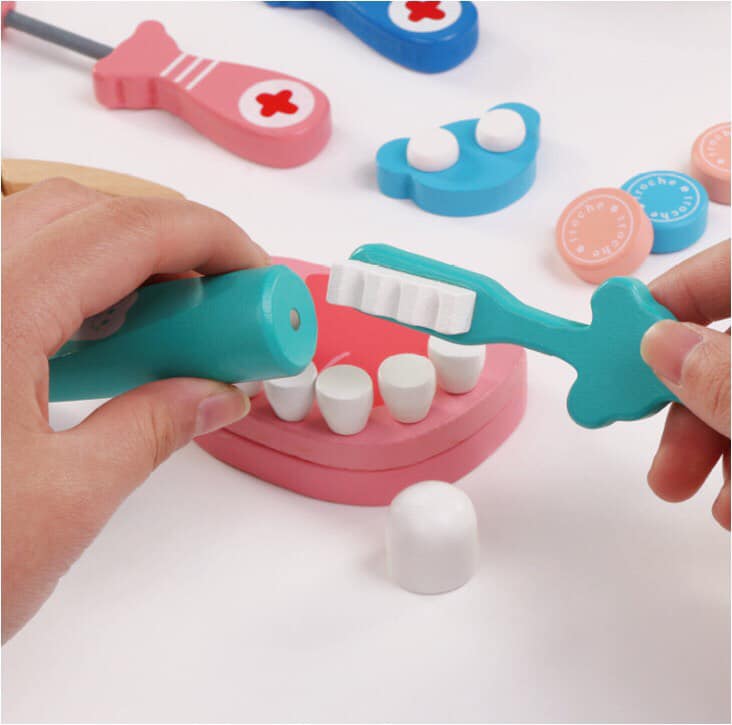 ของเล่นไม้ set หมอฟัน