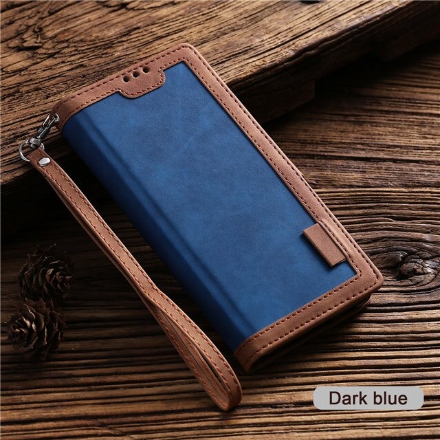 เคส Xiaomi Mi 10T Pro #เคสแบบฝาพับหนัง PU แบบกระเป๋าสตางค์ Retro Style Splicing Leather Cover Wallet